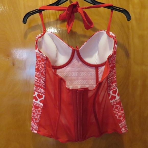 Fredericks of Hollywood Bustier Hearts XL - Picture 3 of 4